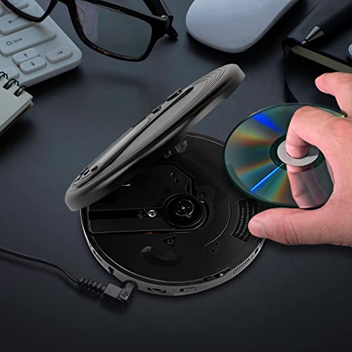 Image of COBY Portable CD Player with Earbuds, FM Radio & MP3 | Skip Protection, Lightweight & Shockproof Music Compact Disc Player | Portable Discman Perfect for Home Car and Travel