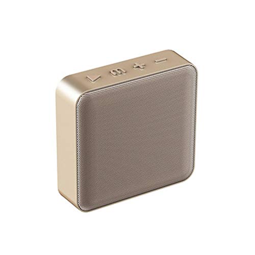 VejiA Mini Altavoz Bluetooth inalámbrico de diseño Cuadrado Bulit-in 1200mAh Batería Pareado Soporte de Altavoz Tarjeta TF Salida AUX FM (Color: B) (E