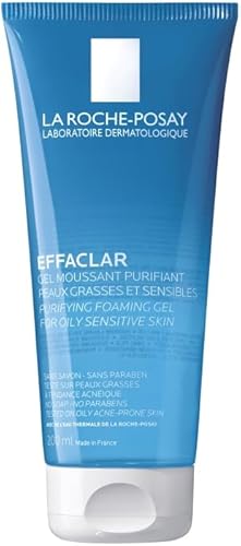 La Roche-Posay Effaclar Purifying Foaming Gel Cleanser for Oily Skin, Daily Face Wash to Remove Excess Oil and Impurities, Oil Free and Soap Free