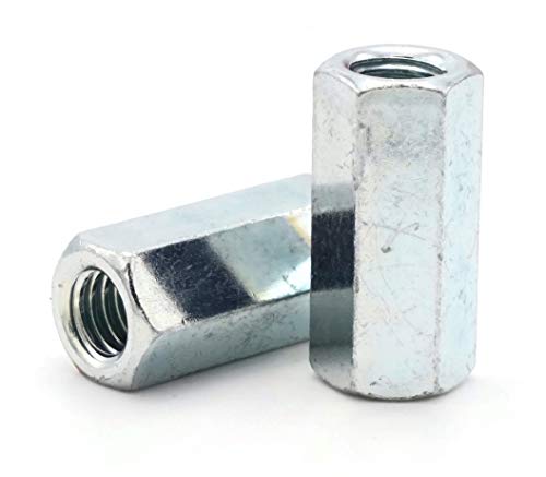 Coupling Nut Zinc Plated - 5/16"-18 (1/2" F x 1-3/4" L) - Qty-250