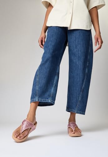 Image of FitFlop Lulu Multi-Tonal Glitter Toe Post Sandals