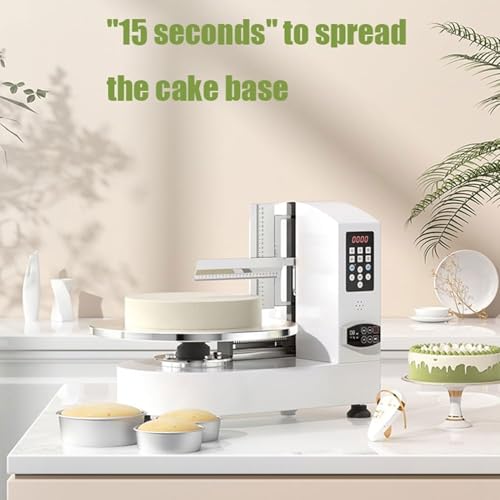 Spandiconcime automatico per torte per decorazione liscia, motore da 280 W, regolabile a 15 marce, diametro giradischi 35 cm, ideale per torte di compleanno da 10 a 30 cm