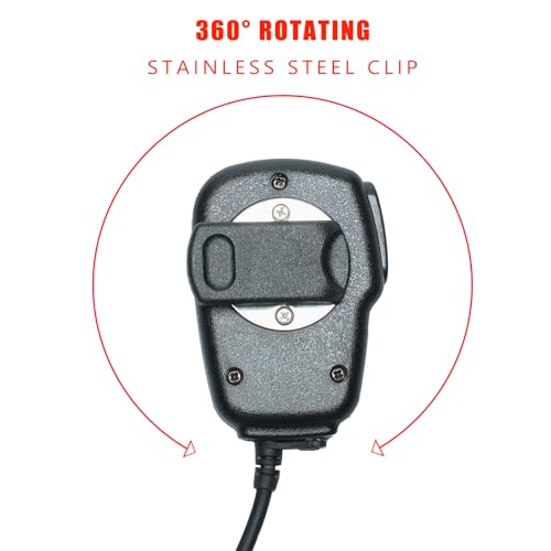 Image of Speaker Mic Handheld Microphone Compatible with Baofeng Kenwood UV-5R BF-888S BF-F8HP BF-F9 TK-3140 TK-3400 TK-3402 Walkie Talkie Two Way Radio 2Pack