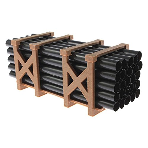 Treckerheld Rohr Palette 1:32 für Siku Farmer und Baustelle (Schwarz)