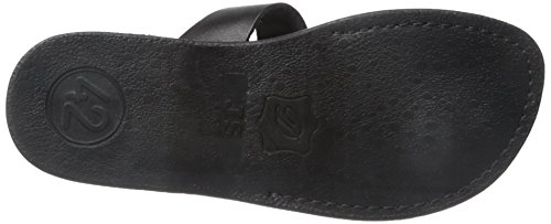 Zohar - Leather Toe Ring Sandal - Black #TOP3