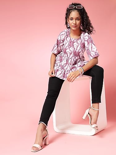 Image of OOMPH! Women's Polyester Regular Fit Shirt