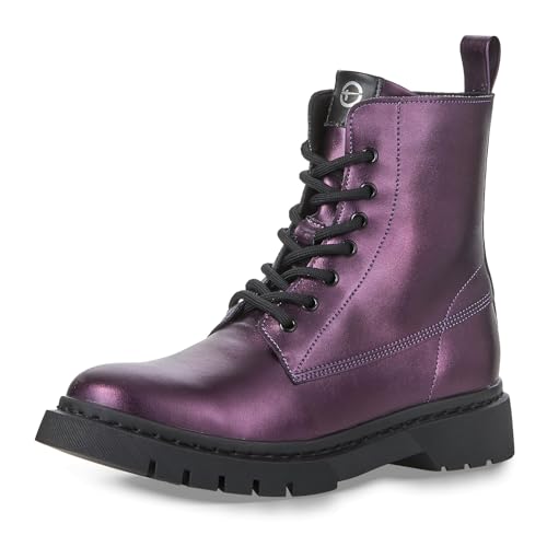 Tamaris Damen Stiefelette Blockabsatz Wechselfußbett; PURPLE...