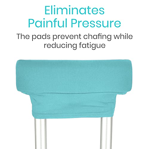 Vive Crutch Pads - Padding For Walking Arm Crutches - Universal Underarm Padded Forearm Handle Pillow Covers For Hand Grips - Soft Foam Armpit Bariatric Accessories For Adults, Kids #TOP2