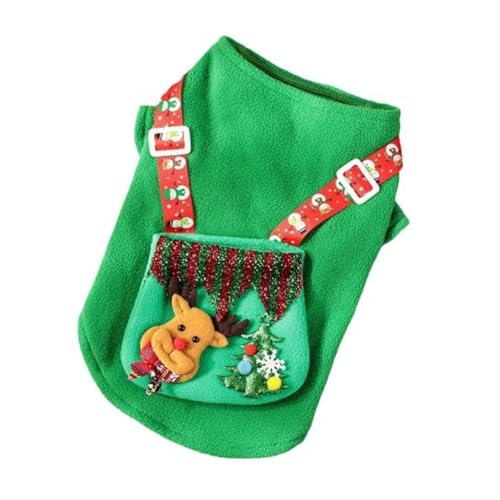 MeevrgR Rentier-Cosplay-Kostüm für Hunde, aus weichem, atmungsaktivem Stoff, für Weihnachten und...