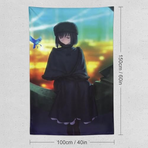 タペストリー 魔法使いの夜 久遠寺有珠 可愛い アニメ壁掛け 150x100cm 部屋のインテリア おしゃれな装飾 布ポスター モダンアート ギフト 新居祝い 150x100cm [3]