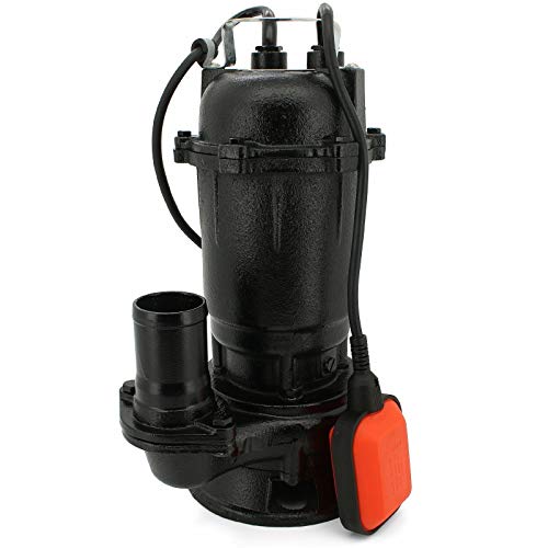 Fäkalienpumpe Schmutzwasserpumpe 550W 18000L/H 20m Feuerwehrschlauch C-Schlauch