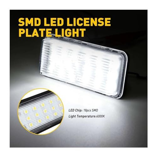 Luces matrícula de coche LED blanco para Lexus LX470 lámpara trasera sin error de bombilla 4