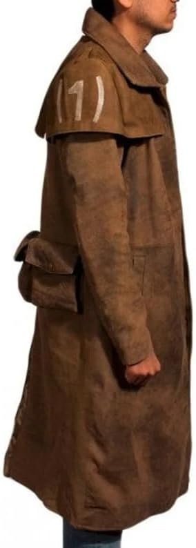 Men's New Vegas Veteran NCR Ranger A7 Duster Brown Trench Coat