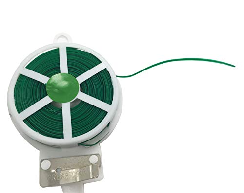 Preisvergleich Produktbild SONSMER 50 m Gartendraht mit Schneider, grün Line Gerät Home Küche Kabelbinder Lebensmittelbeutel Abdichtungskabel Kabelbinder Kabelbinder Kabelbinder