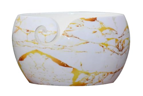 Image of Wooden Yarn Bowl for Knitting, Handmade Yarn Stoarge Bowl, Yarn Holder for Yarn Bowl for Crocheting & Knitting