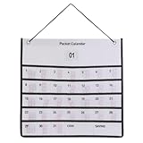 お薬カレンダー 1ヶ月 壁掛け 毎日ずっと使える 超軽量 白 ウォール収納 薬局 薬飲み忘れ防止グッズ 小物収納 多用途 高齢者 介護 便利 病気管理に最適 白い不織布ポケット プレゼント (ホワイト)