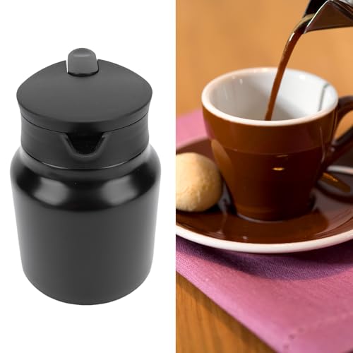 Pichet à eau isolé Pilipane en acier inoxydable noir mat avec infuseur de précision