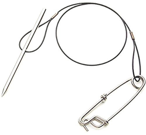 Trident Spearfishing High Test Monofilament Fish Stringer with Stainless Steel Quick Clip