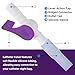 5 Packs Catheter Valve, Urine Drainage Catheter Valves, Comfortable Soft Silicone Extension Tubing Easy to Use Lever Tap with Smooth Edges Catheter Supplies Attaches to Leg Bags（Purple）