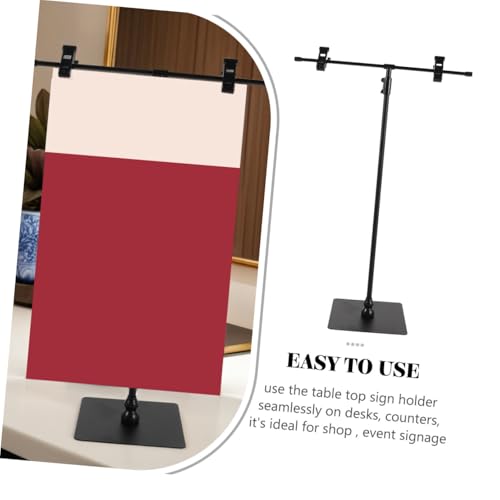 Tableau de menu Black en forme de T pour restaurant et accueil - 3