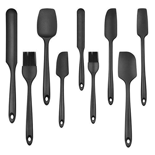 POENSCAE Spatula,Silicone Spatula Set,Non-Stick Rubber Spatula,Heat Resistant Silicone Spatula for Cooking，Baking and Mixing,Dishwasher