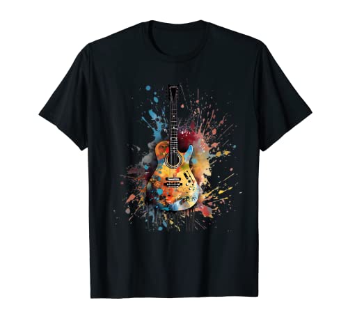 Guitare, Cadeau Musicien Instrument De Musique Guitare T-Shirt
