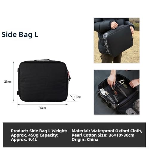Sac de rangement camping multi-compartiment mallette Oxford ajustable - 4