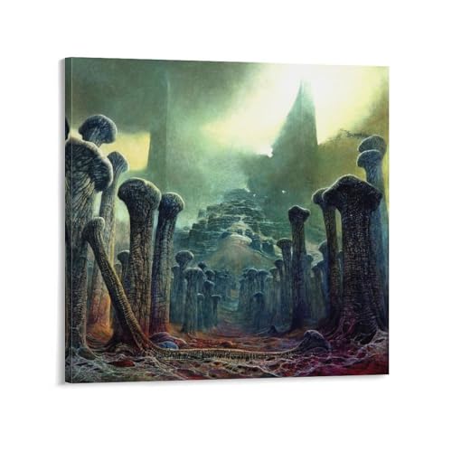 Zdzislaw Beksinski Poster Untitled 7 Peinture sur Toile Moderne 60x60 cm