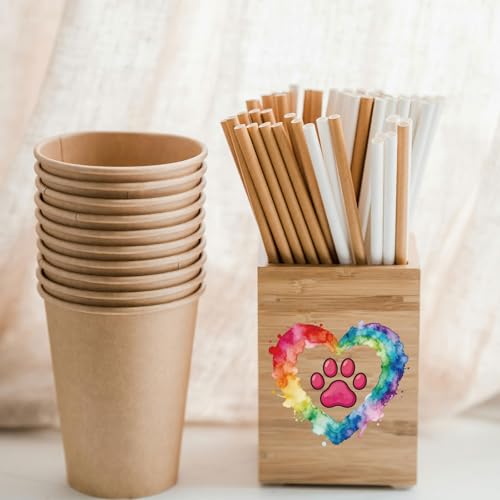 Pegatinas UV impermeables de corazón multicolor resistentes para tazas de cerámica 6