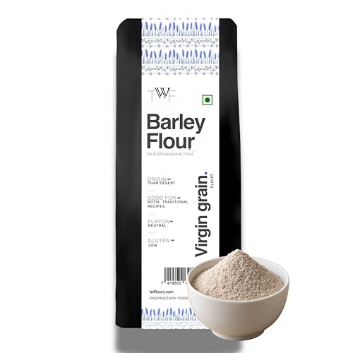 Image of TWF Virgin Barley Flour (5 X 1 Kg) - 100% Natural, High Fiber Flour for Baking & Cooking | Ancient Grain, Minimally Processed | Perfect for Plant-Based Diets