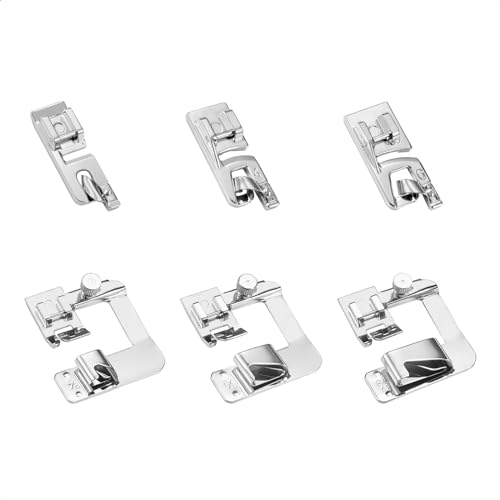 Juego 6 Pies Dobladillo para Máquina de Coser Fikota miniatura 1