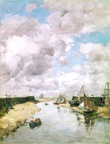 Affiche Trouville Eugène Boudin impression sur toile murale pour salon 60x90cm