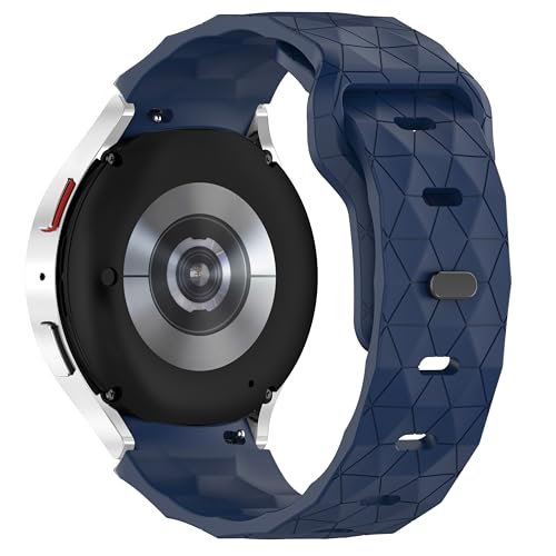 Image of WRIGSS Silicone Strap Compatible with Samsung Galaxy Watch 7 6 5 4 FE - No Gap Football Texture Band, Soft & Durable Replacement Wristband for 40mm 44mm Standard & Classic Models - Men & Women