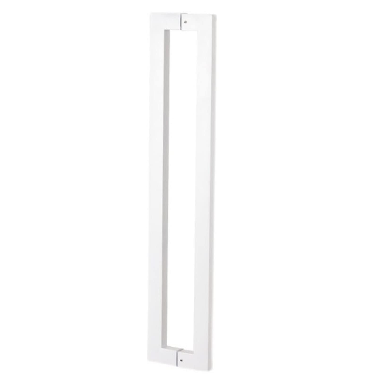 LQZAXSRDR Sliding Barn Door Handle, Glass Door Pull Handle Stainless Steel Multiple Sizes Square Mounting Hardware(D,43.8cm(17.2in) 40cm (15.7in))