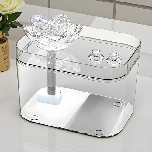 Fuente de agua automática para gatos recargable USB miniatura 6