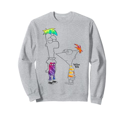 Sweat Phineas and Ferb Disney tie dye confortable pour ado