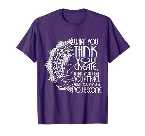 Law Of Attraction Spiritual Buddha Meditation Gifts Men Yoga T-Shirt