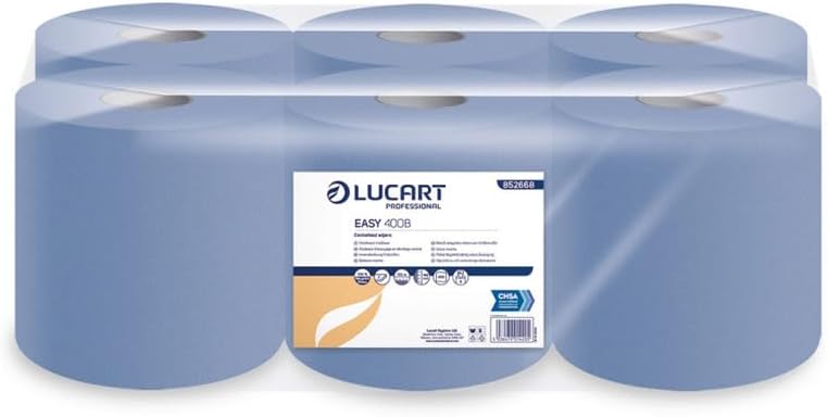 Centrefeed Paper Towel Roll 2-Ply 400 Sheets 100m Embossed - Pack of 6