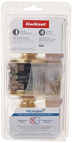 Kwikset Mobile Home Interior Passage Door Knob, Handle For Closet and Hallway Doors, Non-Locking Doorknob in Polished Brass - image 7