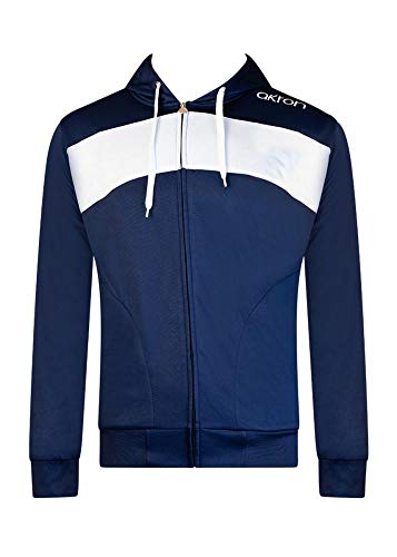 Akron Flagstaff - Tuta da Ginnastica, Colore: Blu Navy/Bianco, Blu Marino/Bianco, XXL