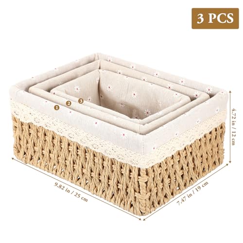 Panier de rangement rotin pour ranger facilement les petits objets - 3