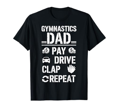 Funny Gymnast Dad Joke T-Shirt Clap & Repeat