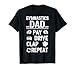 Funny Gymnastics Dad Joke Tee Pay Drive Clap Repeat Gymnast T-Shirt