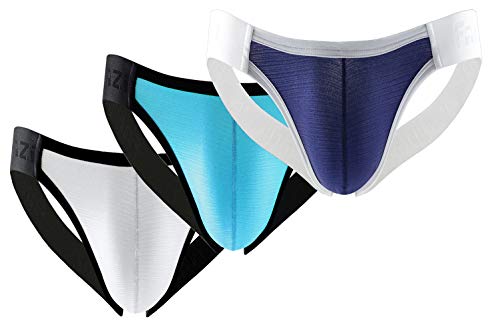 Naturemore Men's Underwear Jockstrap Athletic Supporters, Nylon Low Rise Performance Jock Strap