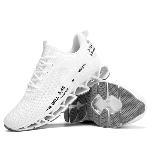 Image of Vooncosir Men's Fashion Sneakers Breathable Mesh Running Shoes Blade Non Slip Soft Sole Casual Athletic Walking Shoes