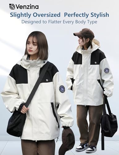Image of Venzina Women's 3-in-1 Thermal Jacket I Windproof & Water-Resistant Graphene Heating Winter CoatFleece-Lined Jacket for Hiking, Camping, Skiing & Daily CommuteFashion-Forward Outdoor Wear