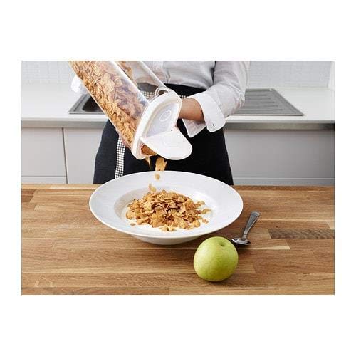 IKEA 365+ Barattoli Per Alimenti Secchi 2,3 L Con Coperchio, 4 Pezzi - Contenitori Ermetici In Plastica Trasparente Per Pasta, Legumi E Snack, Senza BPA