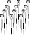GIGALUMI Solar Lights Outdoor Outdoor Decor, 12 Pack Patio Lights 2 Pack Garden Lights for Yard Lawn Pathway Backyard Driveway