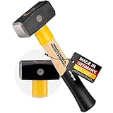 PICARD Fäustel BVB-Edition SecuTec®, Nr. 43 HS, 1.000 gr. | Im Offiziellen Borussia Dortmund Design | Hammer Lizenzprodukt für echte Borussia Fans | Profi Qualität | Picard Hammer |