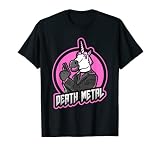 Death Metal Rocker | Gun Totting Einhorn Maske T-Shirt